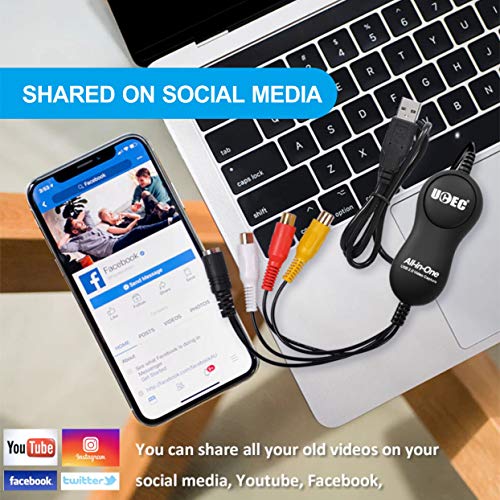 UCEC Video Grabber USB 2.0, Video Capture USB Videorecorder für Digital DVD für Mac OS X PC Windows 7 8 10, QuickTime… – Bild 6
