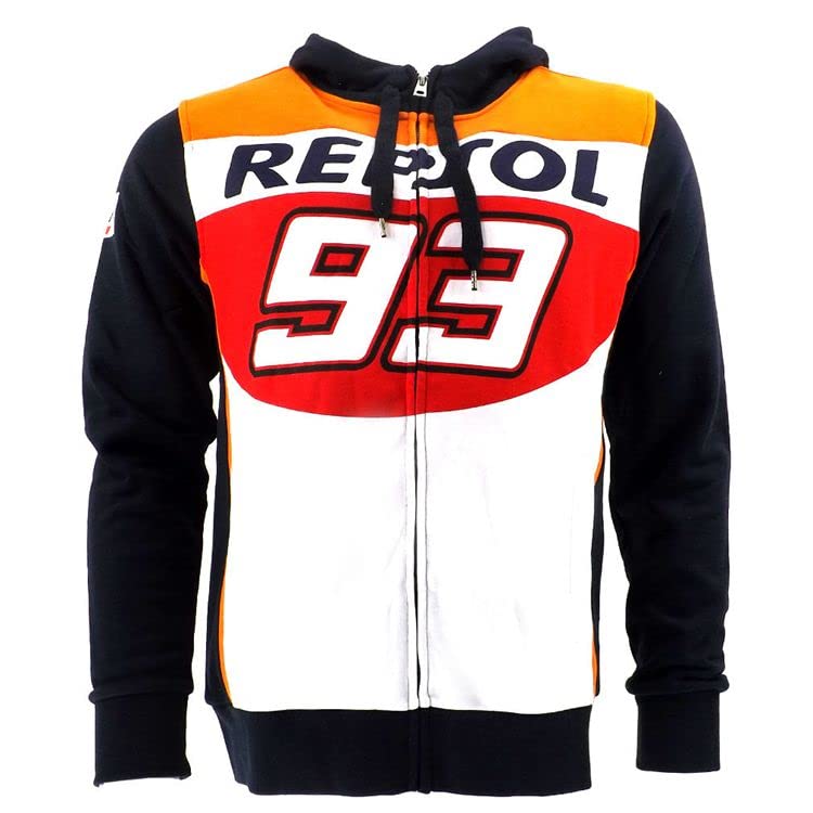 SPONYBORTY Veste à capuche combinaison de course Cardigan pour Rep-sol #93 Sweat-shirt zippé pour hommes Vêtements de cyclisme Moto Adolescent/A/M
