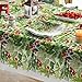 Horaldaily Christmas Tablecloth 60×84 Inch Rectangular, Holly Fruits Washable Table Cover for Party Picnic Dinner Decor