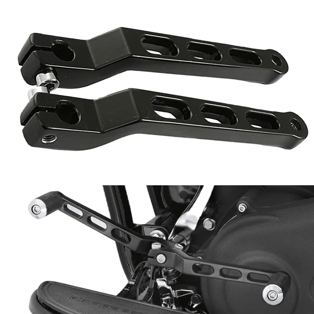 Riloer Levier de levier de vitesse pour moto Ha-rley Davidson Softail Tour Glide Electra Glide Road Glide Road Glide King Street Glide Tri Glide Noir
