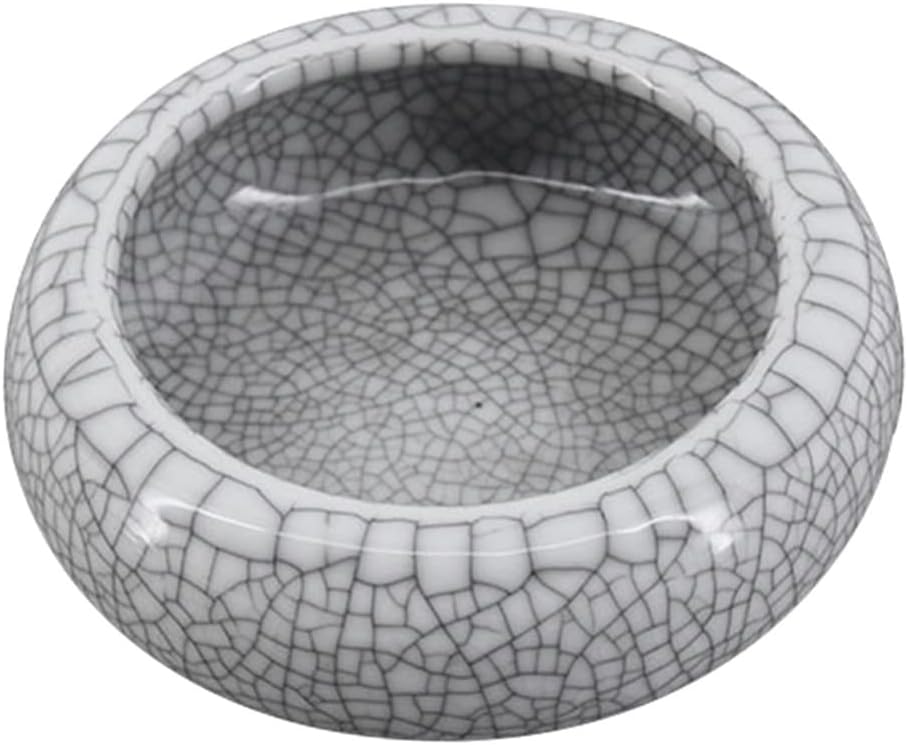 Ink Dish Chinese Ink Plate Ceramic Round Watercolor Pigment Trays Paint Pallet Vintage Color Mixing Tray Small Bowl Brush for Chinese Calligraphy Tool Multipurpose Tool