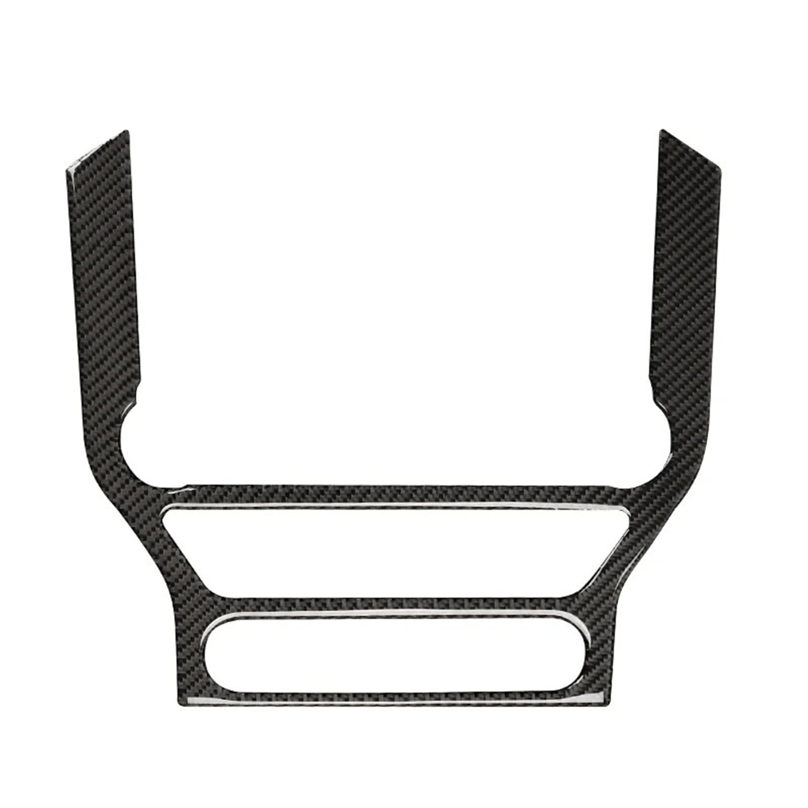 for Ford for Mustang GT 2015-2021 Carbon Fiber Sticker Decal Interior Car GPS Navigation Trim Frame Multi-Media Console Decoration FRTRGVUVXP(Style A)