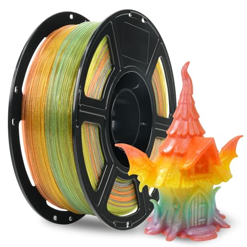 Flashforge PLA Crystal 3D Printer Filament 1.75mm, 3D Printing Material, Spool-Dimensional Accuracy +/- 0.02mm Fit Most 
