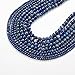 100Pcs Natural Stone Beads 8mm Lapis Lazuli Round Gemstone Loose Beads with Elastic Bracelet String for Bracelets Necklace Jewelry Making