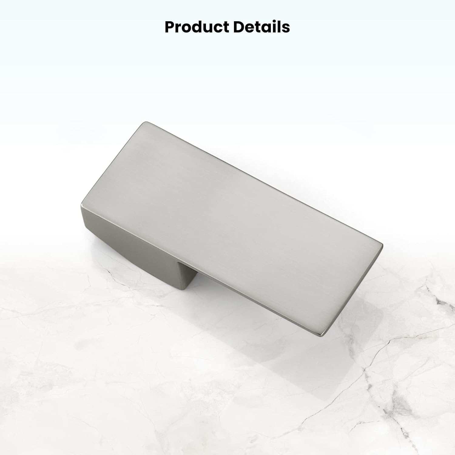 gotonovo Bathroom Shower Single Lever Handle Replacement Lavatory Part Accessory 35 mm Brushed Nickel