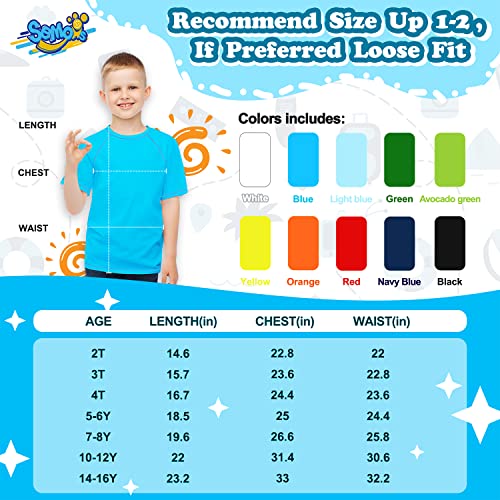 Boys Rash Guard Short Sleeve, Blue Upf 50+ Sun Protection Rashguard Slim Fit Swim Shirt Fishing Surf Quick Dry Cool Beach Clothes For Toddler Youth Kids Size 10-12 Years #TOP2