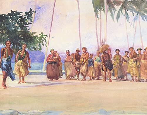 Toile Fagaloa Bay Samoa John La Farge | Peinture murale abstraite salon 60x90