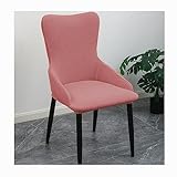 ● [MATÉRIAU PREMIUM] : 85 % polyester, 15 % élasthanne, housse de chaise de bureau à dossier incurvé avec accoudoirs, tissu doux et anti-boulochage, durable et super extensible, installation rapide, amovible et lavable