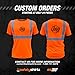 SafetyShirtz Men's SS360 Basic Class 2 - Type-R - UPF 40 - Reflective Safety Shirt, Orange - X-Large