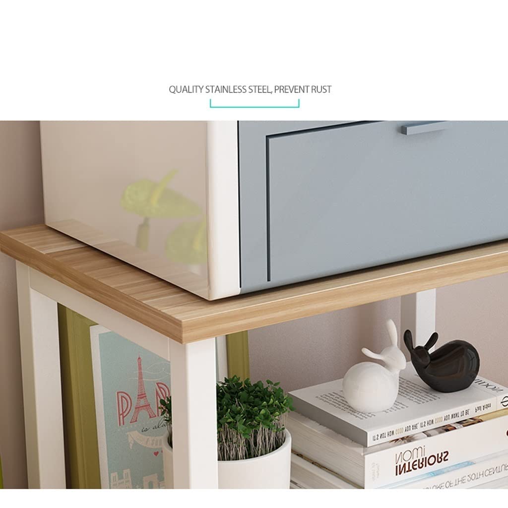 Stand di Stampa per Ufficio Stampante Scrivania Stand con Storage Kitchen Shelf Desk Office Home Desktop Desktop Desk 2 Layer Fax Rack Home Office Archiviazione e archiviazione Staffa Scanner Fax