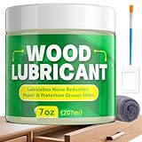 HONKID Wood Lubricant, 7OZ Drawer Wax Wood Lubricant Multi-Purpose Wax for Drawers, Doors, & Windows, Reduce Noise, Restore Antique Furniture, Non-Toxic and odorless, Door Hinge Lubricant