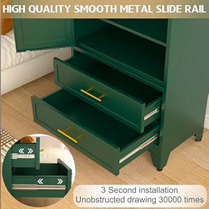 71 Metal Armoire Wardrobe Closet Metal Wardrobe Cabinet with Hanging Rod Green