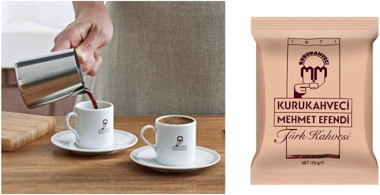Turkish Coffee Maker Pot 450 ml and Mehmet Efendi Turkish Coffee 100g