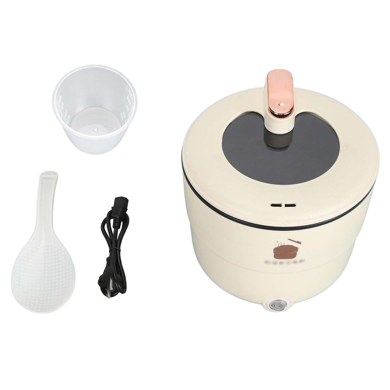 Cuociriso Multifunzione con Rivestimento Antiaderente, Vaporiera, Misurino E Spatola per La Cottura di Riso, Porridge E Zuppe. Brown with Steamer