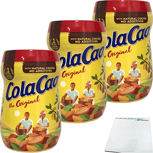 usy Bundle für Nutrexpa Kakaopulver "Cola Cao Original" 3er Pack (3x 390g) + usy Block