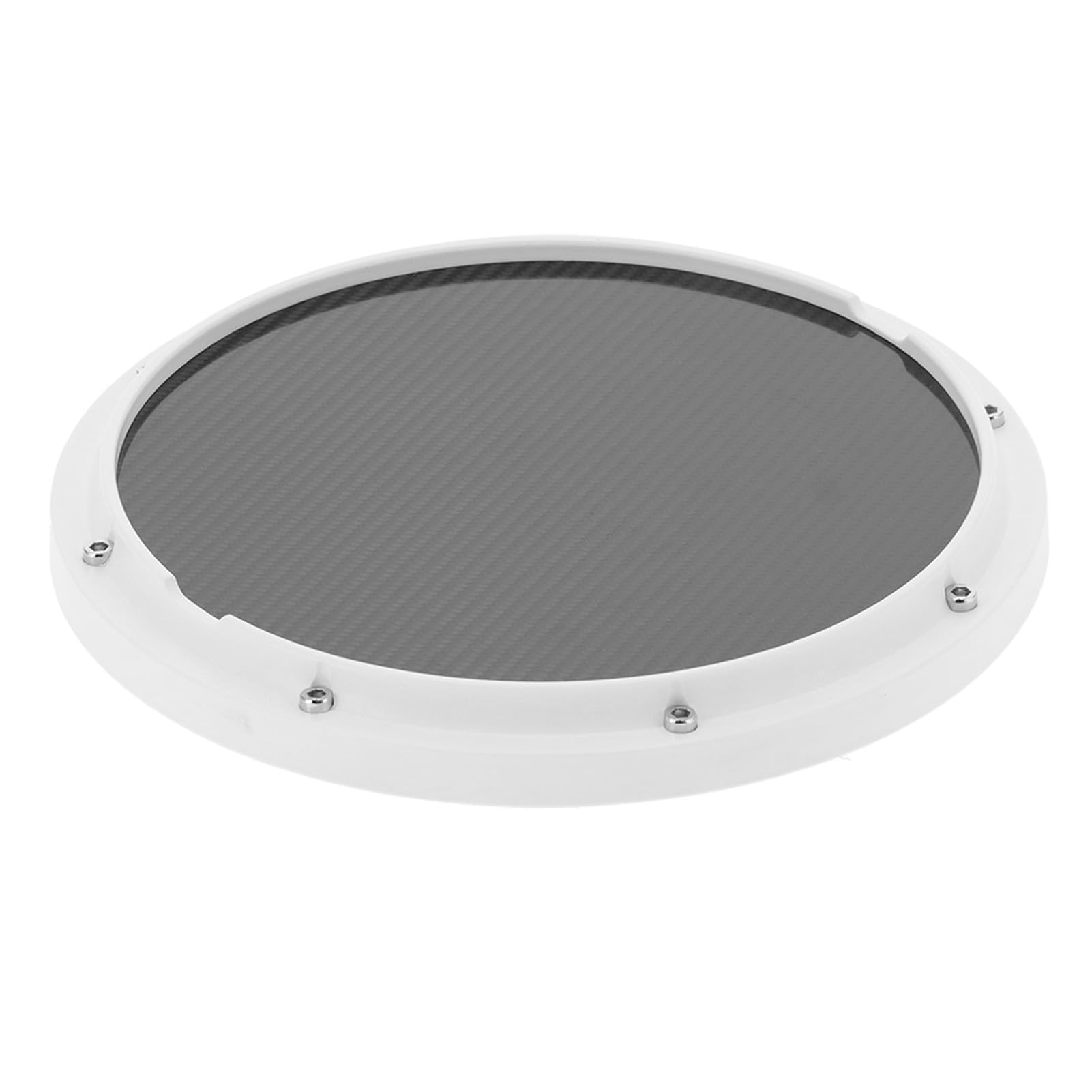 Generic Generic Drum Pad Training Mata Antypoślizgowa z Włókna Węglowego z Pałeczkami, Pochłaniająca Wstrząsy 12-calowa Podkładka Perkusyjna dla Początkujących, do ćwiczeń Perkusyjnych