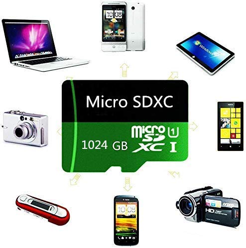 High Speed 1024GB Micro SD Card Designed for Android Smartphones, Tablets Class 10 SDXC Memory Card with Adapter (1024GB-b) - Thumbnail 3
