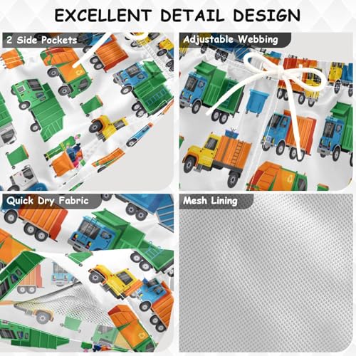 Boys Swim Trunk Quick Dry Beach Board Shorts Swimsuit Bathing Suit with Pockets3