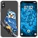 Produktbild PhoneNatic Case kompatibel mit Apple iPhone XS Max Silikon-Hülle Vektor Tiere Eule M1