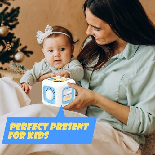 Yitical Montessori Spielzeug ab 1 Jahr 6 in 1, Motorikwürfel Lernspielzeug Motorikspielzeug ab 12 18 Monate 2 3 Jahr, Baby Geschenk Junge und Mädchen