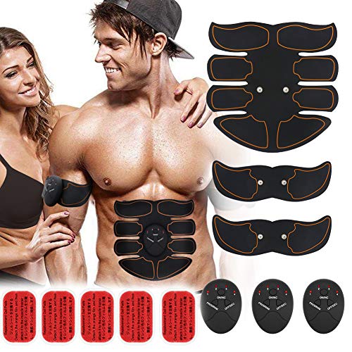 Muscle Toner Abs Toner EMS Body Muscle Trainer for Men Women Portable Abdominal Work Out Fitness Training Gear for Abdomen/Arm/Leg Training Home