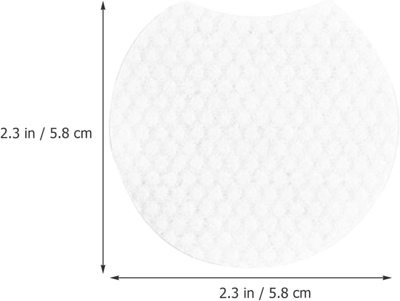 CALLARON 1200Pcs Disposable Semi-Circular Makeup Remover Pads Thick Cotton Rounds for Facial Cleansing and Daily Use Travel Friendly