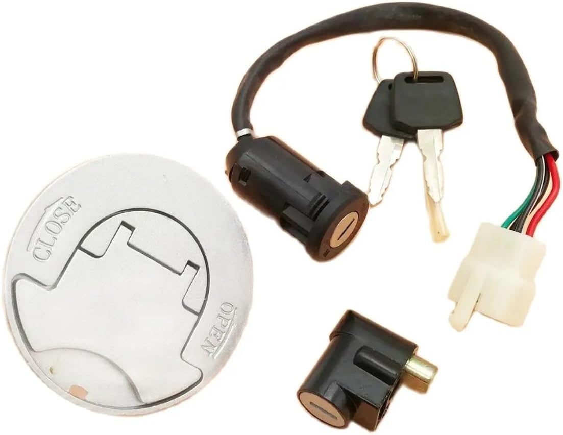 Key Ignition Switch W/Fuel tank cap B & P For 200CC BH BS200S-7 200-6-7 BS200-6-7