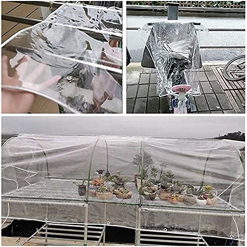 Lona para acampar al aire libre transparente e impermeable de PVC resistente 8