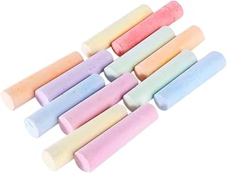 KICHOUSE 20 Piezas Tiza De Color Tiza De Garabatear Pequeño Pasteles Suaves Aula Interior Delgado Tiza Rosa Tizas Blancas Tiza De a Granel Lima Color Aleatorio