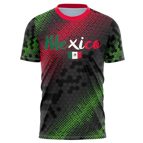 Mexican Shirts-Short Sleeves Summer Mexico T-Shirt, Mexico Jersey Unisex Round Neck Casual 3D Sports Shirt Top2
