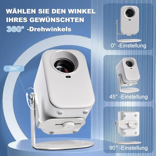 Salange Beamer Halterung,Mini Projektor Halterung,Multifunktionale Projektorhalterung mit 1/4 Zoll Universalschraube,360° drehbar,Geeignet für Wohnzimmer,ultrakompakter Klappständer