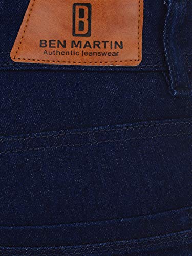 Image of Ben Martin Men's Slim Fit Denim Jeans - Casual Pants Raw Blue 36