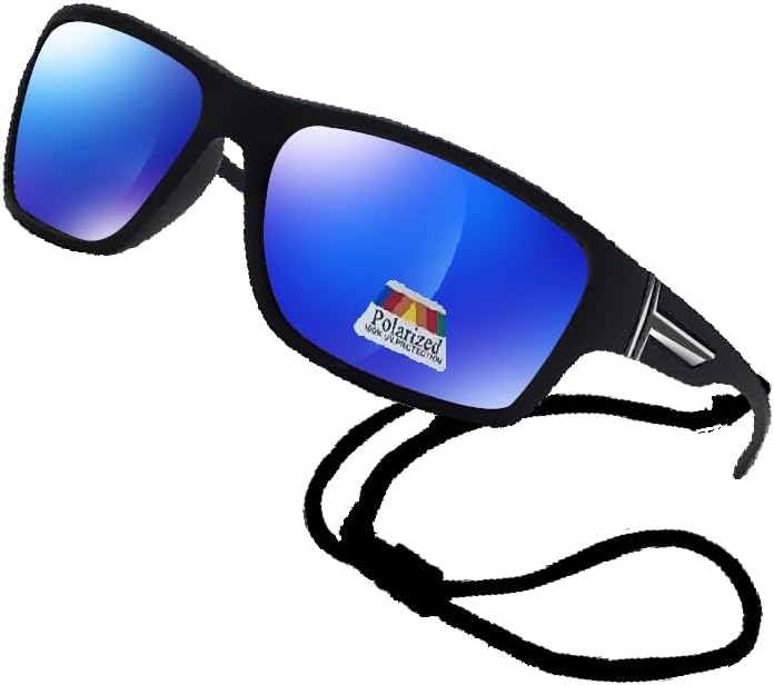 Polarized Bifocal Sunglasses Reading Glasses for Men Women Sports Wrap Silver Mirror Black Fishing Driving