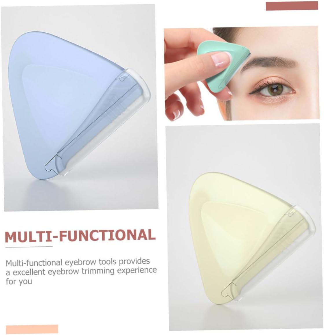 6pcs Eyebrow Razor Trimmer Plastic Stainless Steel for Women