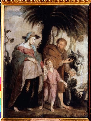 Peinture de Peter Paul Rubens Le Retour d'Égypte affiche imprimée sur toile 60x90cm