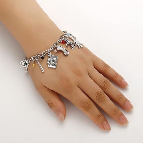 Miniatura 2 de Dr's gift Strange Things Bracelet Necklace Pack Strange Things Merchandise for Teen Girls Kids Christmas Birthday Gift Stranger Eleven ST Fans 2 PCS