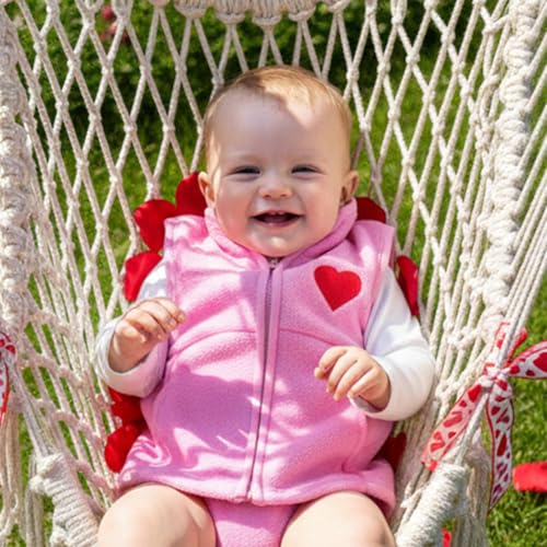 Image of Denim Vest Kids Girl Boy Fashion Coats Turn Dwon Collar Sleeveless Jackets Trendy Outwear