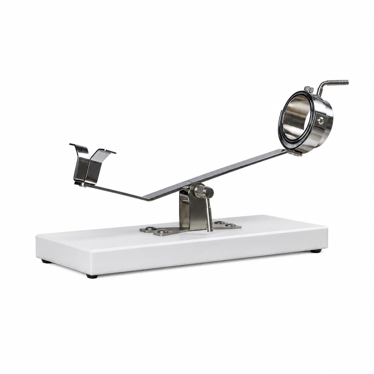 FERRETERIA LEPANTO Porta prosciutto girevole basculante, supporto per prosciutto + set di taglio con coltello per prosciutto, tronchese e copriprosciutto: (base in legno bianco)