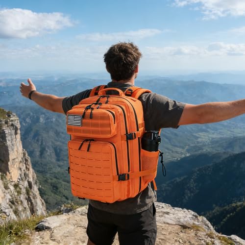 Image of Military Tactical Backpack 45L /25L 3 Day Assault Pack Molle Daypack Hiking Backpack for Men and Women