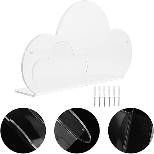 Miniatura 6 de Zerodeko Estante de almacenamiento de gel de ducha de baño, estante de pared flotante de acrílico, soporte de almacenamiento decorativo, organizador