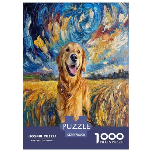 Puzzle de Golden Retriever de 1000 piezas, un rompecabezas imposible para entrenar tu mente