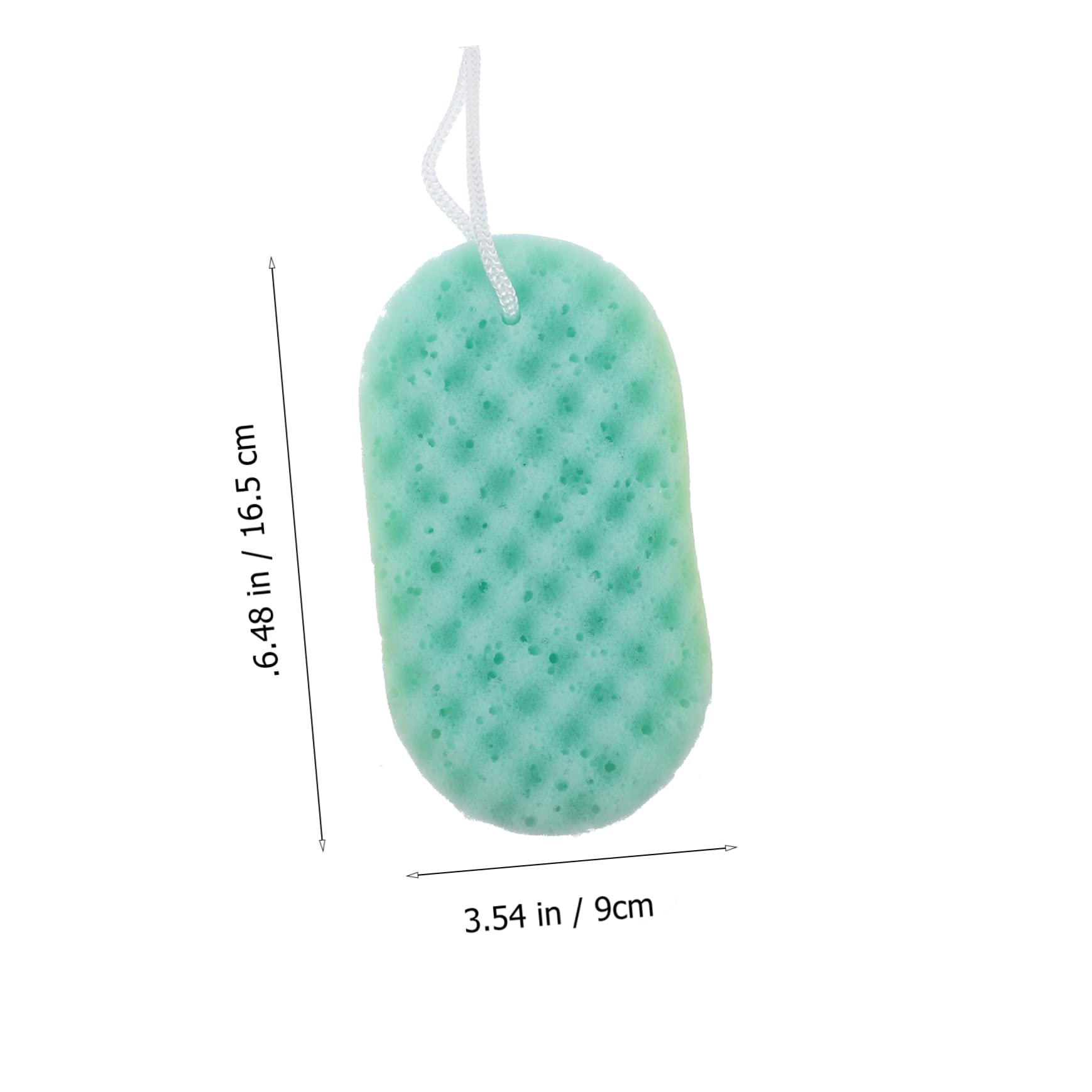 SHERCHPRY 3Pcs Bathing Exfoliating Sponge for Clean and Relaxing Shower Experience Durable Bath Scrubbers with Hanging Rope Soft and Comfortable for Men and Women