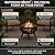 Outdoor Fire Pit - 26-Inch Round Lattice Wood Burning Firepit with Screen, Poker, Grate and Cover - Wood Fire Pits & Outdoor Fireplaces by Pure Garden