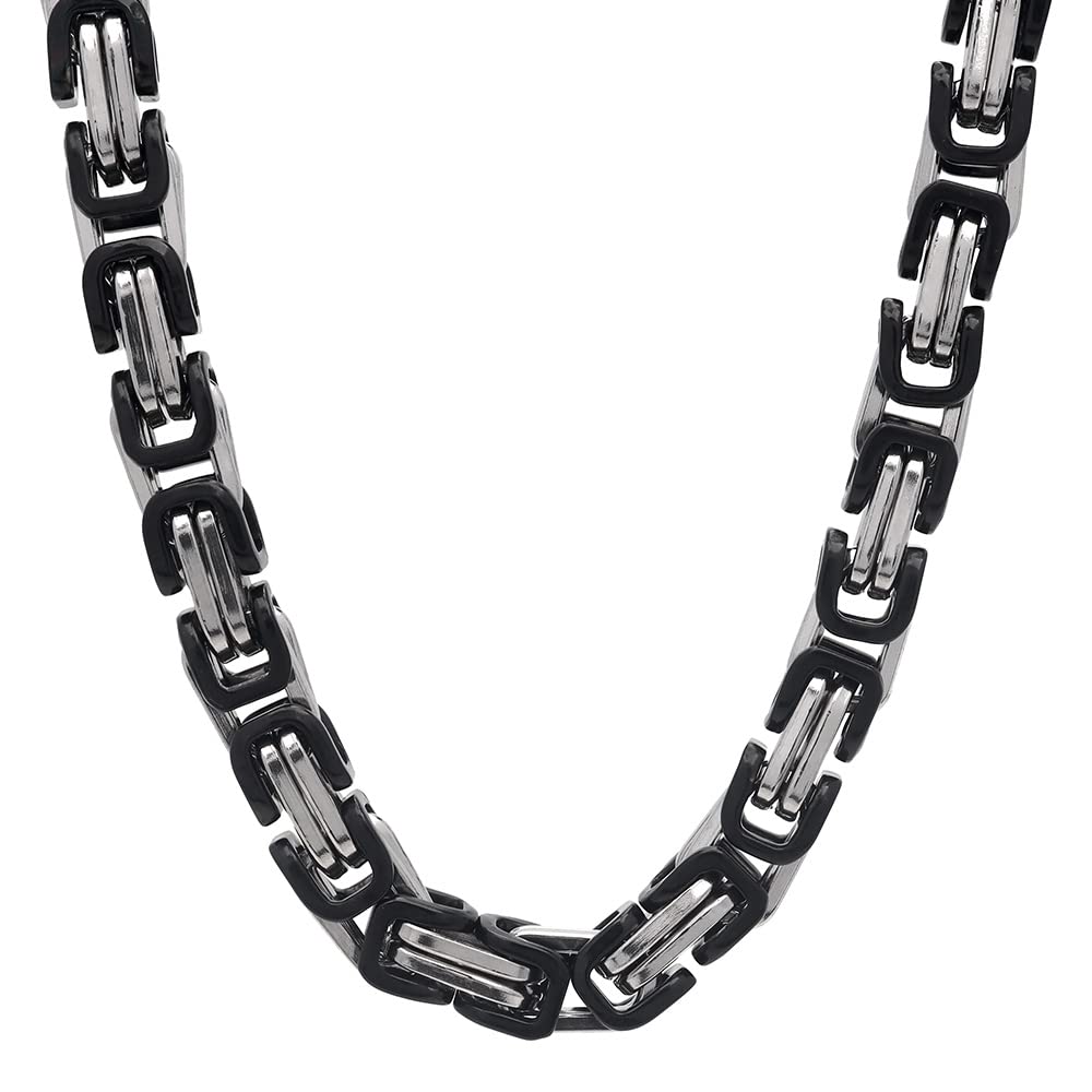 Amazon | [silver KYASYA]ステンレス ごつめチェーン ネックレス