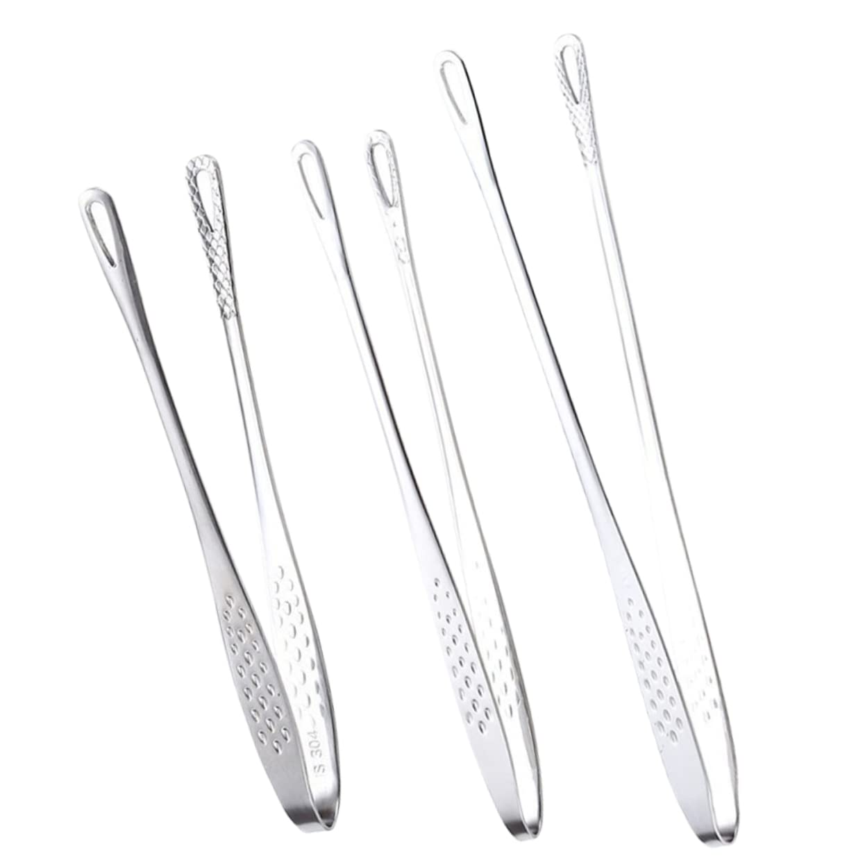 UPKOCH 2 Sätze Teiliges Grillzangen Rutschfeste Küchenzange Für Bbq Steak Und Fleisch Ergonomische Grillzange Für Einfache Handhabung 3 Stücke * 2