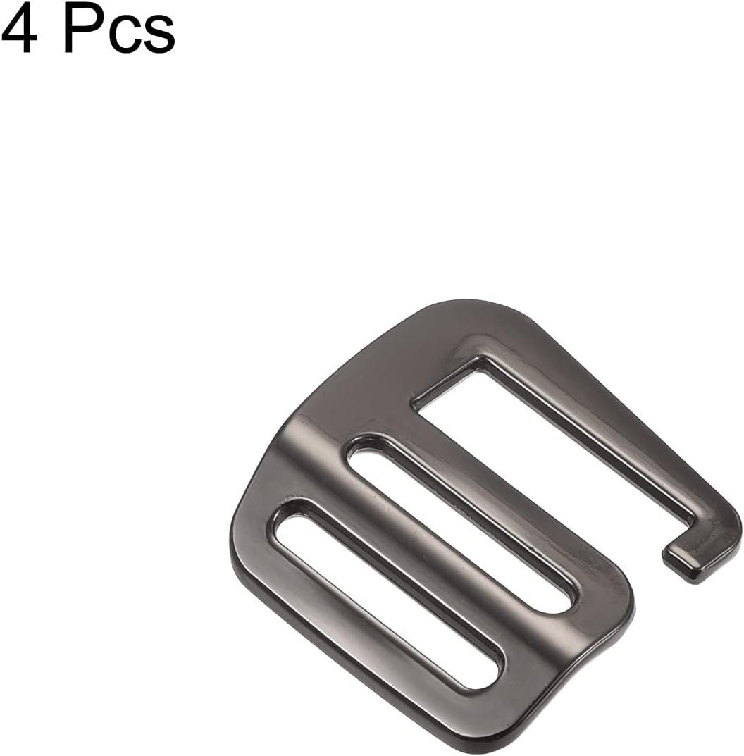 uxcell Metal G Hooks Webbing Buckles, G-Hook Wave Buckle Adjuster Slide Buckle for Backpack Straps Webbing - Image 3
