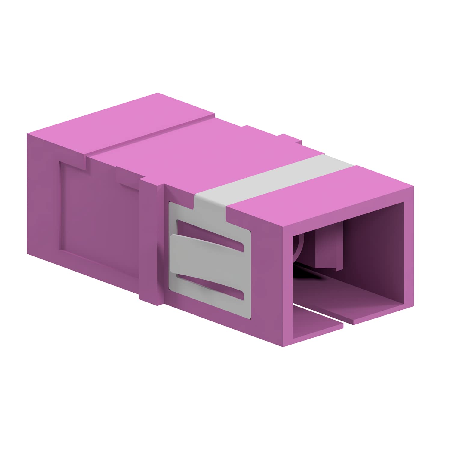 AIXONTEC 25 Stück LWL Kupplung Lila SC zu SC Simplex Adapter Multimode OM4 Glasfaser Adapter Optische Netzwerk Buchse Koppler ohne flange