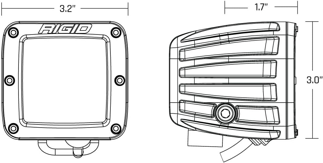 RIGID 504815 D-Series PRO SAE Fog White Pair