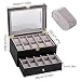 Caja para Relojes de Madera Estuche para Relojes y Joyeros con 2...