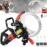 110V/220V Concrete Ring Saw Concrete Saw 16 inch, 9500W/12000W Electric concretes saws concrete Cutter, Wet Dust-Free System, Depth of cut 11.4inch, for Slotting Brick (12000W, 1blade)